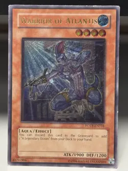 Yugioh! MP Warrior of Atlantis - FOTB-EN016 - Ultimate Rare - Unlimited Edition - Image 1