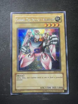 Yugioh 2003 Gamma The Magnet Warrior SCR DOR-003 Near Mint - Image 1