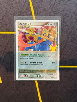 Zacian LV.X SWSH135 - Pokemon TCG Sword & Shield Promo Ultra Rare Holo Card LP - Image 1