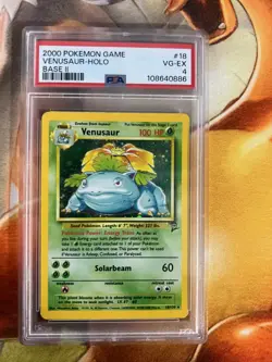 Venusaur 18/130 Base Set 2 PSA Graded 4 Pokemon Trading Card Game - Image 1