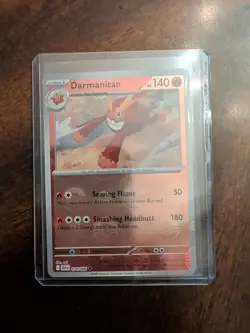 Darmanitan 014 2025 Pokemon S&V Black Bolt Reverse Holo Uncommon Card NM+ - Image 1