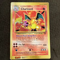 Charizard Jumbo Card Promo Rare Pokemon Card Game PLAYED CONDITION - Image 1