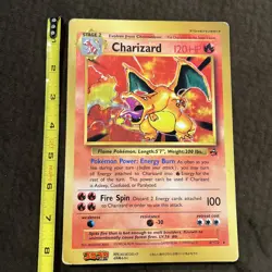 Charizard Jumbo Card Promo Rare Pokemon Card Game PLAYED CONDITION - Image 2