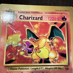 Charizard Jumbo Card Promo Rare Pokemon Card Game PLAYED CONDITION - Image 5