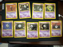 Neo Destiny Unown Character TCG Pokemon Card Lot LP - 9 Cards - Image 1