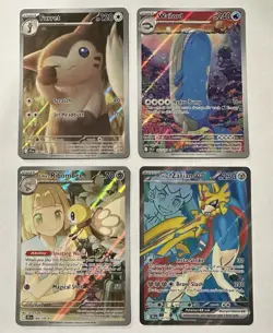 Pokemon TCG Journey Together Full Art 4 Card Bundle - Image 1