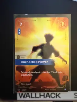 123/298 Riftbound League Of Legends Origins Epic Foil Unchecked Power NM Card - Image 2