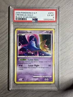 2009 Cresselia D&P Black Star Promo Holo Pokemon Card #DP51 PSA 6 - Image 1