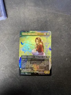 Aerith, Last Ancient (Borderless) (Chocobo Track Foil) MTG Magic Final Fantasy - Image 1
