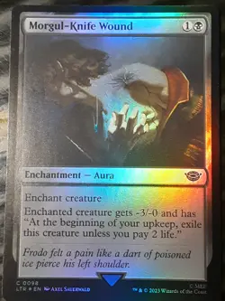Morgul Knife Wound FOIL , Lord of the Rings , Near M, MTG , FREE SHIPPING - Image 1