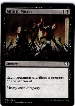 MTG Mire in Misery Commander 2019 Uncommon #19 - Image 1