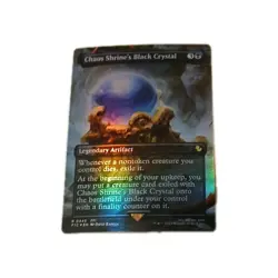 Chaos Shrine's Black Crystal (Borderless) Commander: Final Fantasy Foil - Image 1