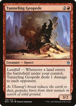 Tunneling Geopede U Battle for Zendikar 158 LP - Image 1