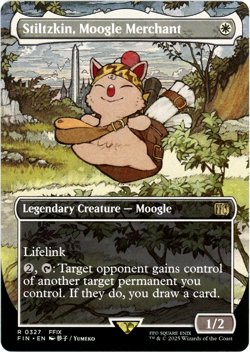 Stiltzkin, Moogle Merchant (Borderless) - 0327 - Final Fantasy MTG NM/M SHIPSNOW - Image 1