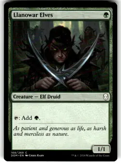 Llanowar Elves Dominaria Regular MTG - Image 1