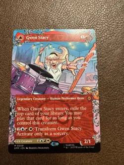 MTG Gwen Stacy (0209) (Borderless) Normal NM Marvel's Spider-Man Magic 209 - Image 1