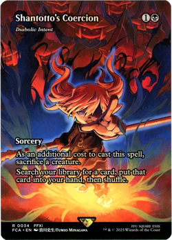 Shantotto's Coercion - Diabolic Intent (Showcase) 0034 - Final Fantasy - MTG - Image 1