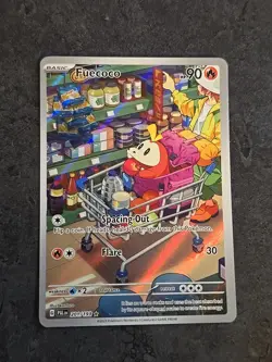 Pokemon TCG Fuecoco Full Art Holo Card Paldea Evolved Illustration Rare 201/193 - Image 1