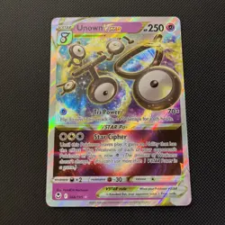 Pokemon TCG Unown VSTAR 066/195 Silver Tempest Sword & Shield Ultra Rare NM - Image 1