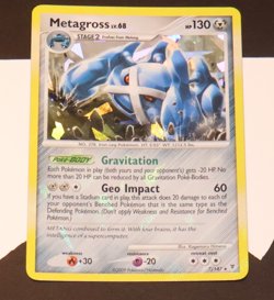 Pokemon Platinum Supreme Victors Cracked Ice Holo Metagross Lv. 68 7/147 Pokemon - Image 1