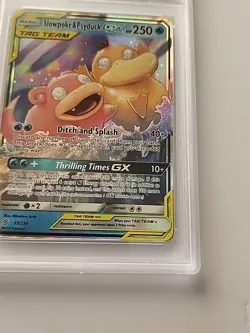 SLOWPOKE & PSYDUCK GX 2019 POKEMON UNIFIED MINDS RARE 35/236 PSA 10 - Image 4