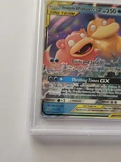 SLOWPOKE & PSYDUCK GX 2019 POKEMON UNIFIED MINDS RARE 35/236 PSA 10 - Image 5