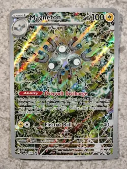 POKEMON SURGING SPARKS MAGNETON ETB EXCLUSIVE BLACK STAR PROMO FULL ART HOLO 159 - Image 1