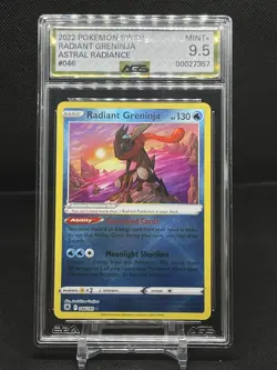 Radiant Greninja Holo Astral Radiance SWSH AGS 9.5 Mint+ 46/189 Pokemon 2022 - Image 1