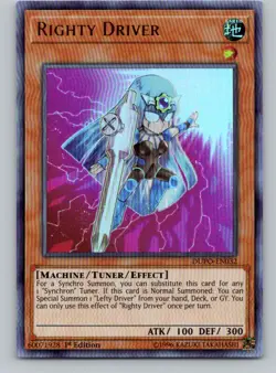 Righty Driver Ultra Rare Duel Power 1st Edition DUPO-EN032 LP - Image 1