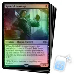 FOIL SPITEFUL HEXMAGE X4 Wilds Of Eldraine WOE Magic MTG MINT CARD - Image 1