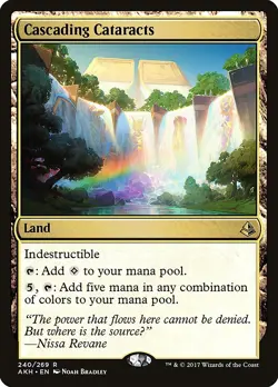 Cascading Cataracts Amonkhet NM Land Rare MAGIC THE GATHERING CARD ABUGames - Image 1