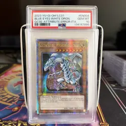 PSA 10 Limited Ed QCR Blue-Eyes White Dragon LC01-EN004 2023 Yugioh Card - Image 1
