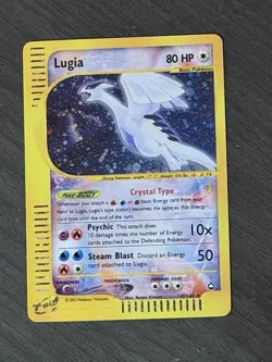 Pokemon TCG Lugia Holo Card 149/147 Affordable Aquapolis Fan Art - Image 1