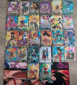 RARE Pre Release Gold Stamped (26 Foil Card Lot) Dragon Ball Super Masters CCG - Image 1