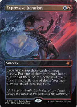 Expressive Iteration (Borderless) M Special Guests 43 - LP MTG - Image 1