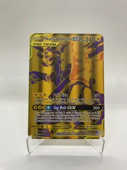 Pikachu&Zekrom GX Gold Metal Pokemon Card-Collectible Display！Christmas PRETTY~ - Image 2