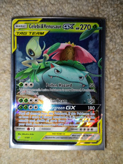 Pokemon GX Tag Team Celebi and Venasaur Card 1/181 Near Mint Condition - Image 1