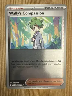 Wally’s Compassion 132/132 Uncommon Reverse Holo - Pokemon TCG Mega Evolution NM - Image 1