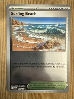 Surfing Beach 129/132 Uncommon Reverse Holo - Pokemon TCG Mega Evolution NM - Image 1