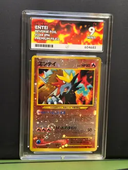 Pokemon Entei 244 2000 Promo Reverse Holo Vintage Japanese Ace 9 - Image 1
