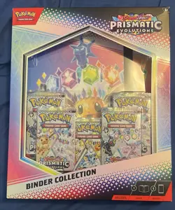 Pokemon TCG Prismatic Evolutions Binder Collection Box Factory Sealed - Image 1