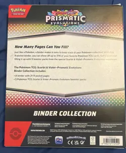 Pokemon TCG Prismatic Evolutions Binder Collection Box Factory Sealed - Image 2