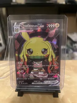 Pokemon Nezuko Pikachu VCOS Cosplay Pikachu Fan Art Non TCG 031/055 NM - Image 1