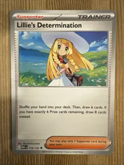 Lillie’s Determination 119/132 Uncommon Regular - Pokemon TCG Mega Evolution NM - Image 1