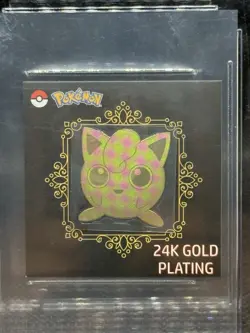 2023 Pokemon Korean Candy Stickers 24K Gold Plating Jigglypuff CGC 10 GEM MINT - Image 2