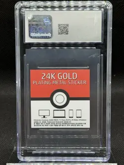 2023 Pokemon Korean Candy Stickers 24K Gold Plating Jigglypuff CGC 10 GEM MINT - Image 3