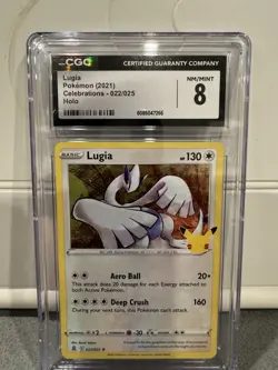 2021 Pokemon CGC 8 Lugia Celebrations Holo 022/025 Rare - Image 1