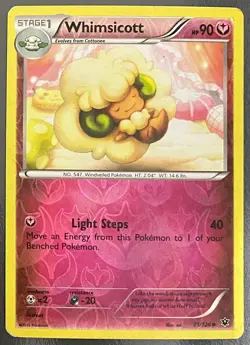 Whimsicott 71/124 Reverse Holo XY Fates Collide | MP | Pokemon Trading Card TCG - Image 1