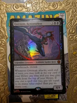 MTG Gwenom, Remorseless Unique and Miscellaneous Promos Foil NM - Image 1