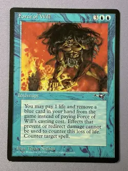 Magic The Gathering MTG Force of Will, Alliances, LP - Image 1
